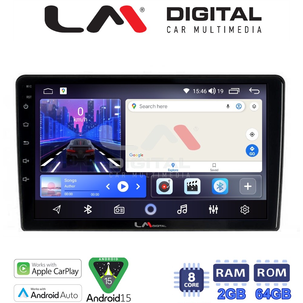 LM Digital - LM ZW8121 GPS Οθόνη OEM Multimedia Αυτοκινήτου για Kia Ceed 2007 > 2008 (CarPlay/AndroidAuto/BT/GPS/WIFI)