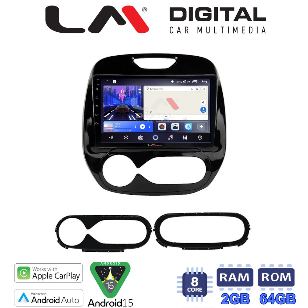 LM Digital - LM ZW8155 GPS Οθόνη OEM Multimedia Αυτοκινήτου για RENAULT CAPTURE 2013>  (CarPlay/AndroidAuto/BT/GPS/WIFI)
