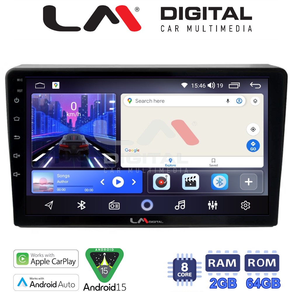 LM Digital - LM ZW8157 GPS Οθόνη OEM Multimedia Αυτοκινήτου για DACIA DUSTER 2013>2019  (CarPlay/AndroidAuto/BT/GPS/WIFI)