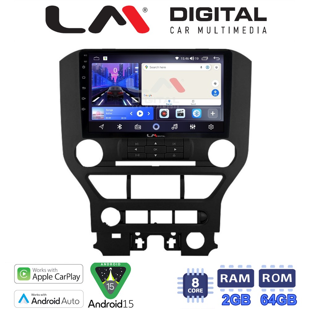 LM Digital - LM ZW8240 GPS Οθόνη OEM Multimedia Αυτοκινήτου για FORD MASTUNG  > 2015 (CarPlay/AndroidAuto/BT/GPS/WIFI)