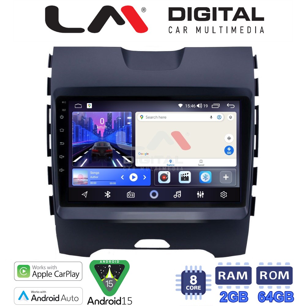 LM Digital - LM ZW8248 GPS Οθόνη OEM Multimedia Αυτοκινήτου για Ford Edge 2016 > (CarPlay/AndroidAuto/BT/GPS/WIFI)