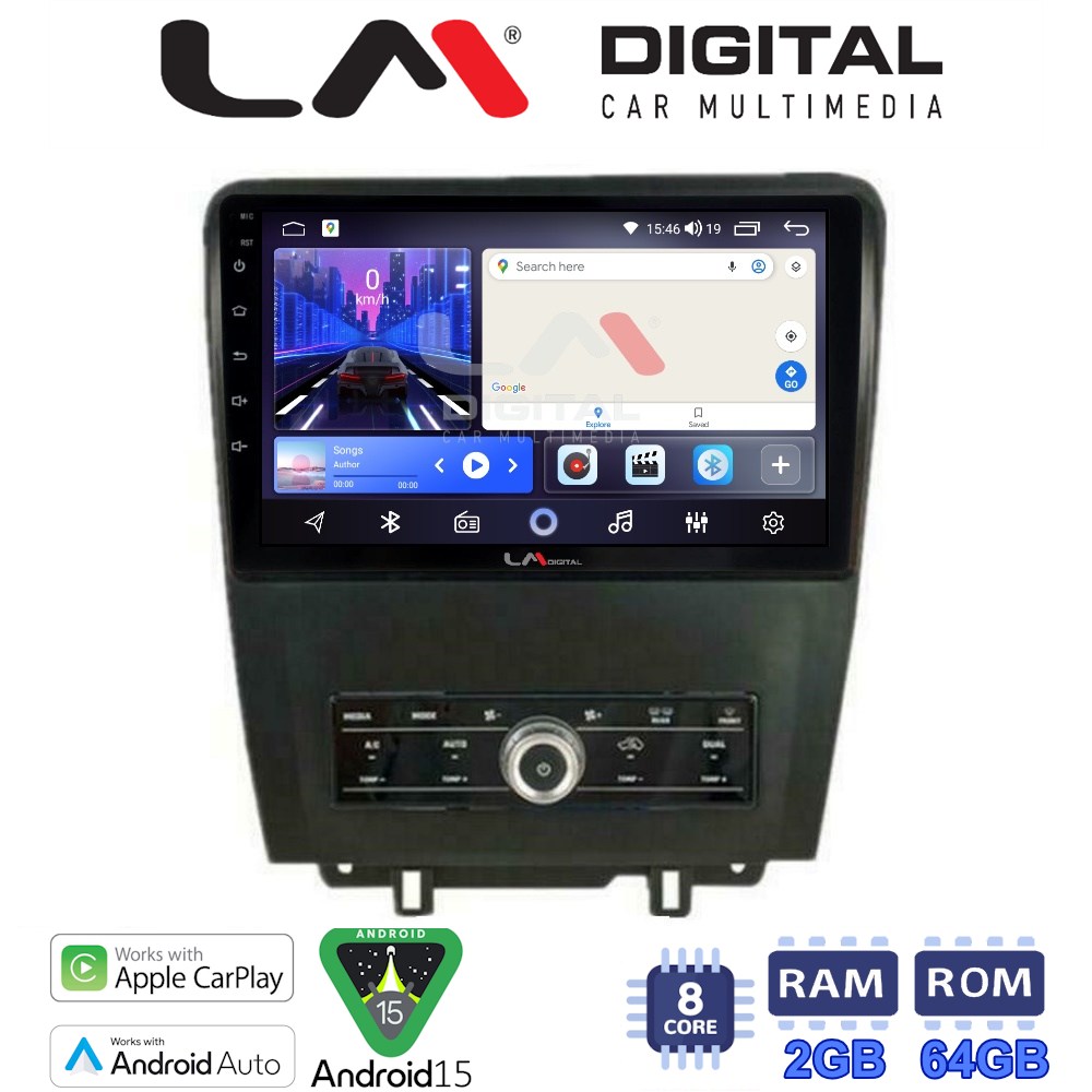 LM Digital - LM ZW8249 GPS Οθόνη OEM Multimedia Αυτοκινήτου για Ford Edge 2015>  (CarPlay/AndroidAuto/BT/GPS/WIFI)