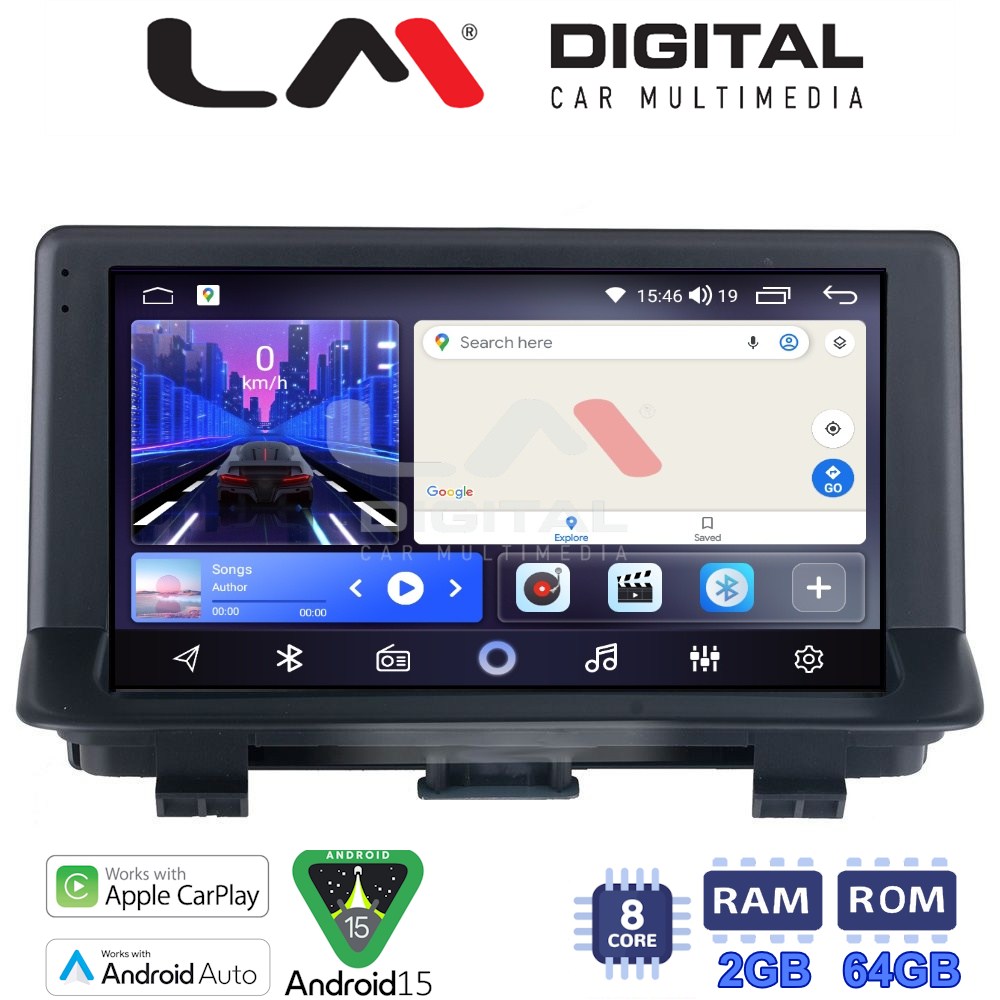 LM Digital - LM ZW8292 GPS Οθόνη OEM Multimedia Αυτοκινήτου για Audi Q3 2011 > 2019 (CarPlay/AndroidAuto/BT/GPS/WIFI)