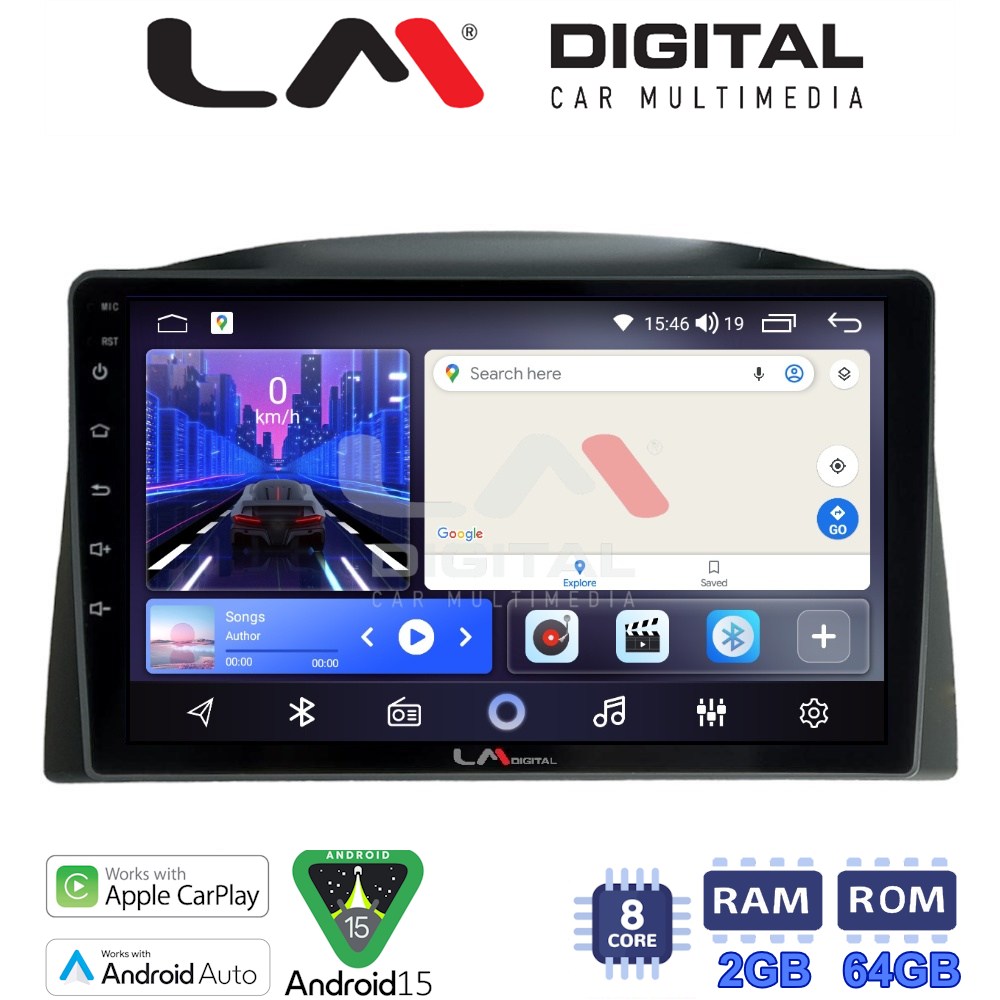 LM Digital - LM ZW8308 GPS Οθόνη OEM Multimedia Αυτοκινήτου για Grand Cherokee 2005-2011Μόνο αν το αυτοκίνητο έχει εργοστασιακή οθόνη. Δείτε στην καρτέλα συμβατά οχήματα (CarPlay/AndroidAuto/BT/GPS/WIFI)