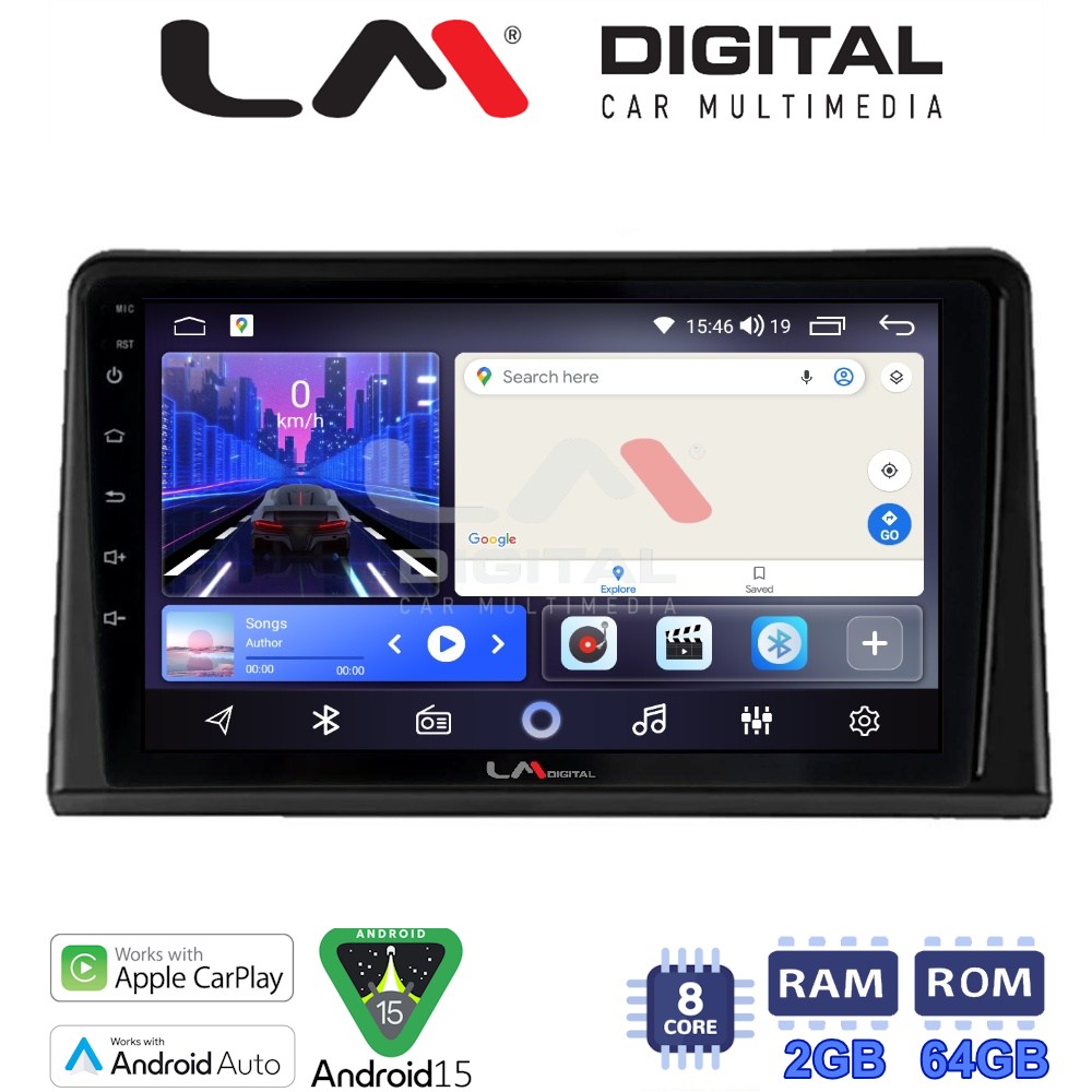 LM Digital - LM ZW8326 GPS Οθόνη OEM Multimedia Αυτοκινήτου για Renault Express 2023 > (CarPlay/AndroidAuto/BT/GPS/WIFI)