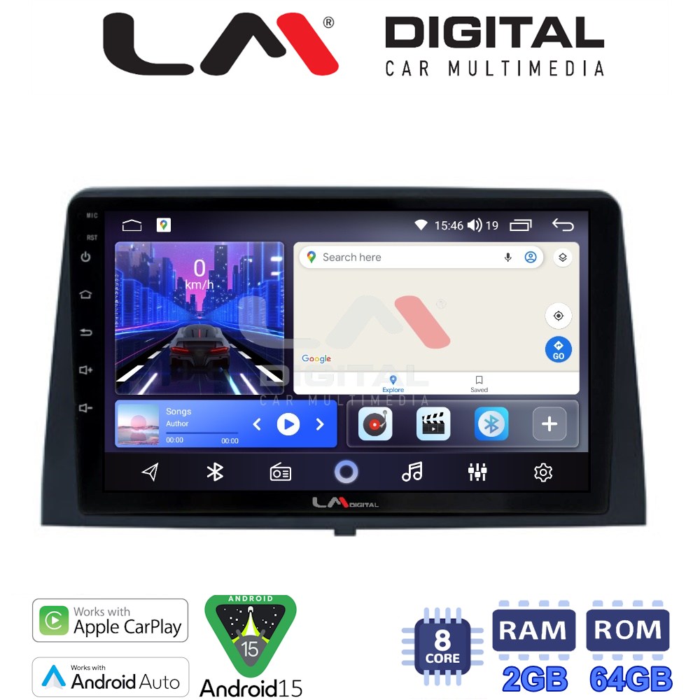 LM Digital - LM ZW8330 GPS Οθόνη OEM Multimedia Αυτοκινήτου για CITROEN BERLINGO - PEUGEOT PARTNER 2019> (CarPlay/AndroidAuto/BT/GPS/WIFI)