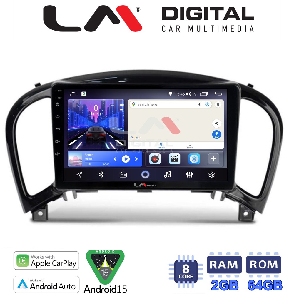 LM Digital - LM ZW8352 GPS Οθόνη OEM Multimedia Αυτοκινήτου για NISSAN JUKE 2009> (CarPlay/AndroidAuto/BT/GPS/WIFI)