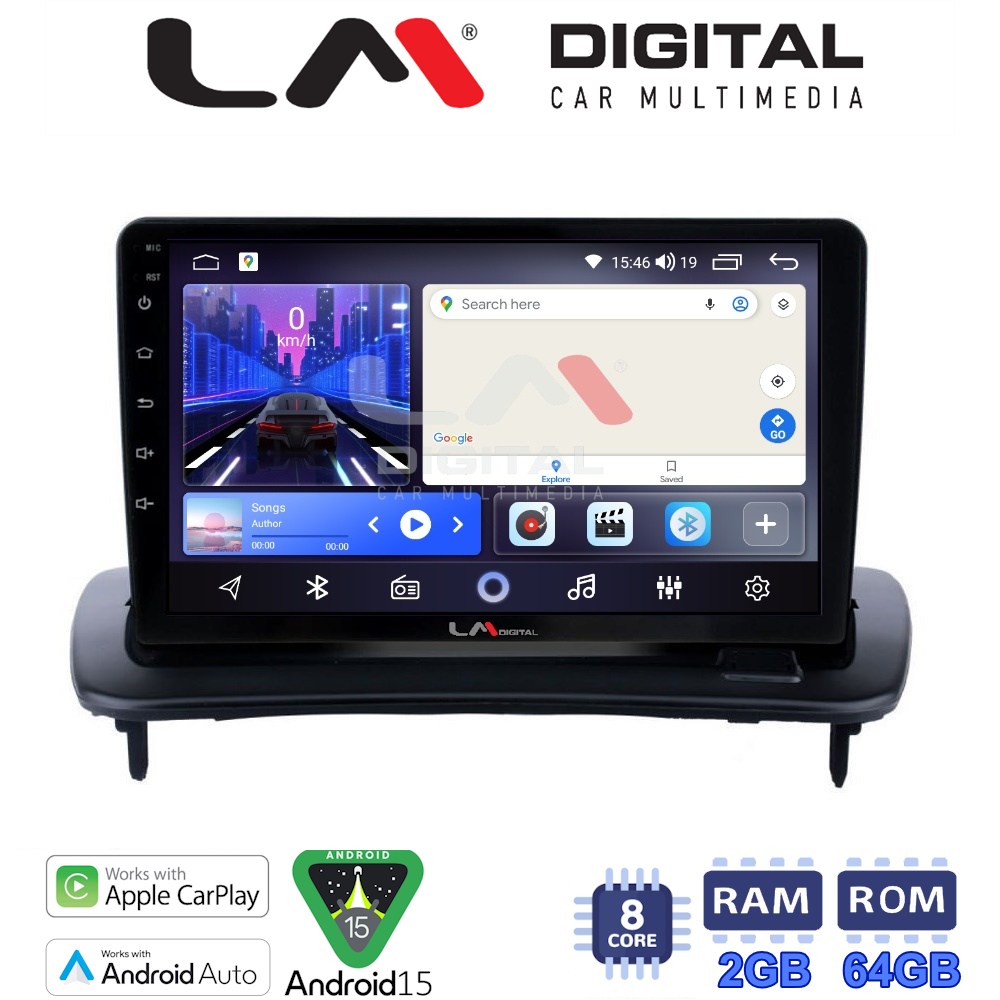 LM Digital - LM ZW8387 GPS Οθόνη OEM Multimedia Αυτοκινήτου για Volvo S40-C30-C70 (CarPlay/AndroidAuto/BT/GPS/WIFI)
