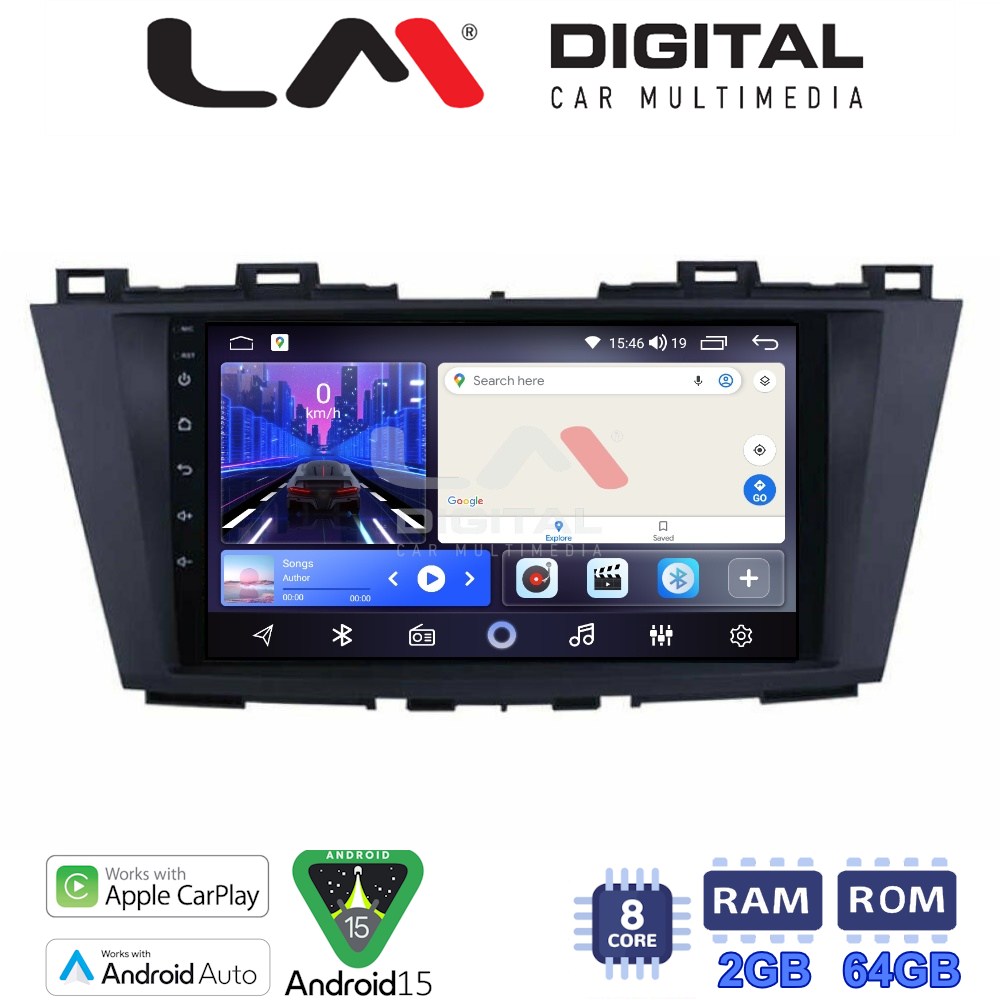 LM Digital - LM ZW8440 GPS Οθόνη OEM Multimedia Αυτοκινήτου για MAZDA 5 2011>   (CarPlay/AndroidAuto/BT/GPS/WIFI)