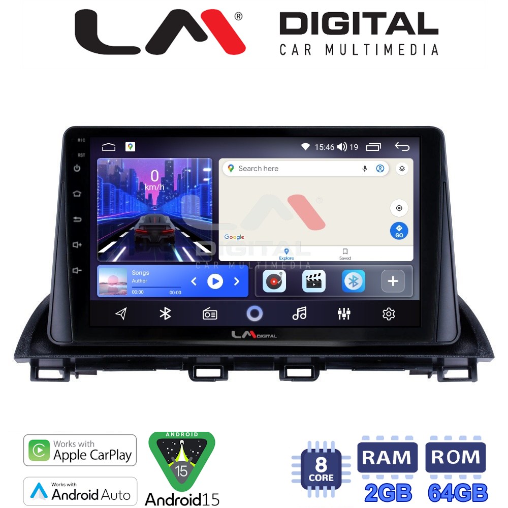 LM Digital - LM ZW8441 GPS Οθόνη OEM Multimedia Αυτοκινήτου για Mazda CX4 2014 > (CarPlay/AndroidAuto/BT/GPS/WIFI)