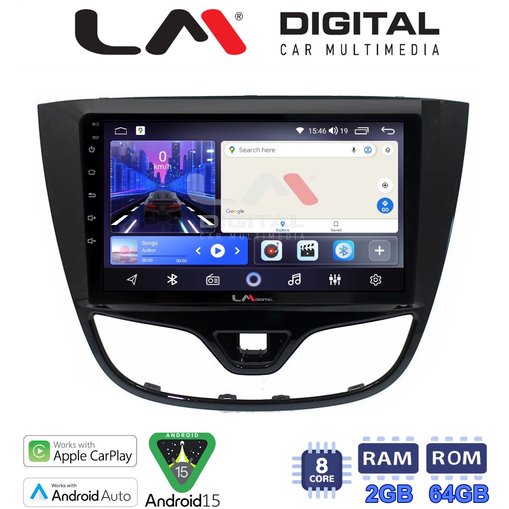 LM Digital - LM ZW8479 GPS Οθόνη OEM Multimedia Αυτοκινήτου για OPEL KARL 2014-2019 (CarPlay/AndroidAuto/BT/GPS/WIFI)