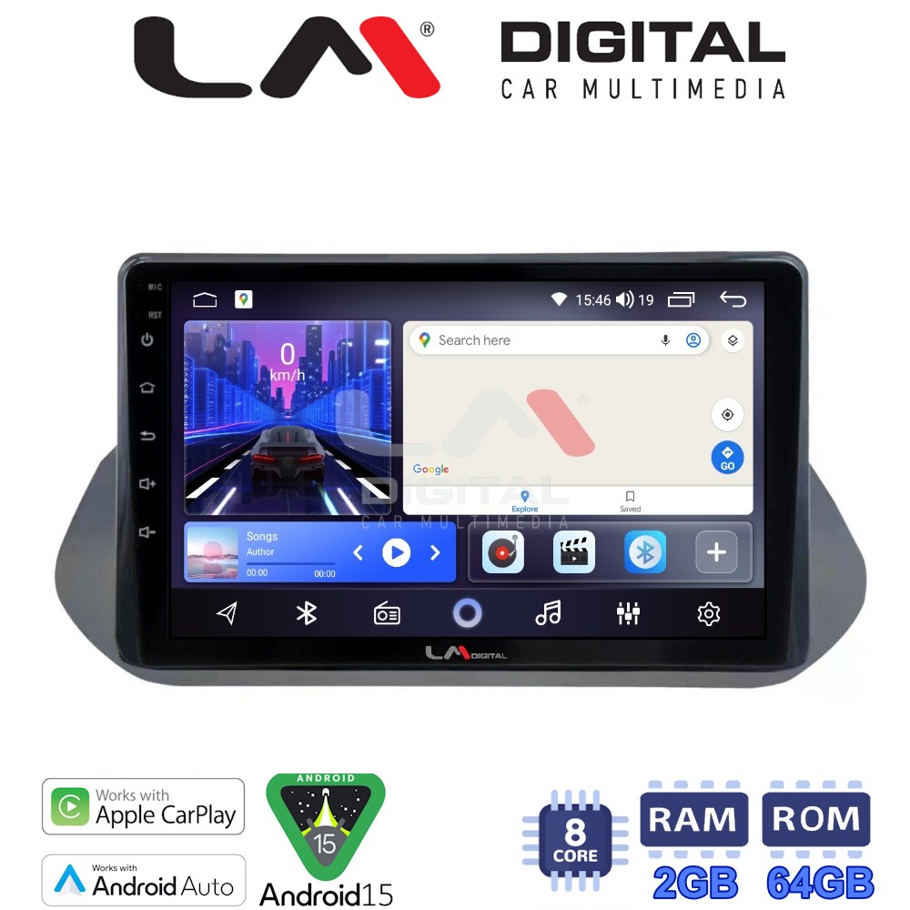LM Digital - LM ZW8483 GPS Οθόνη OEM Multimedia Αυτοκινήτου για Nissan Qashqai 2021> (CarPlay/AndroidAuto/BT/GPS/WIFI)
