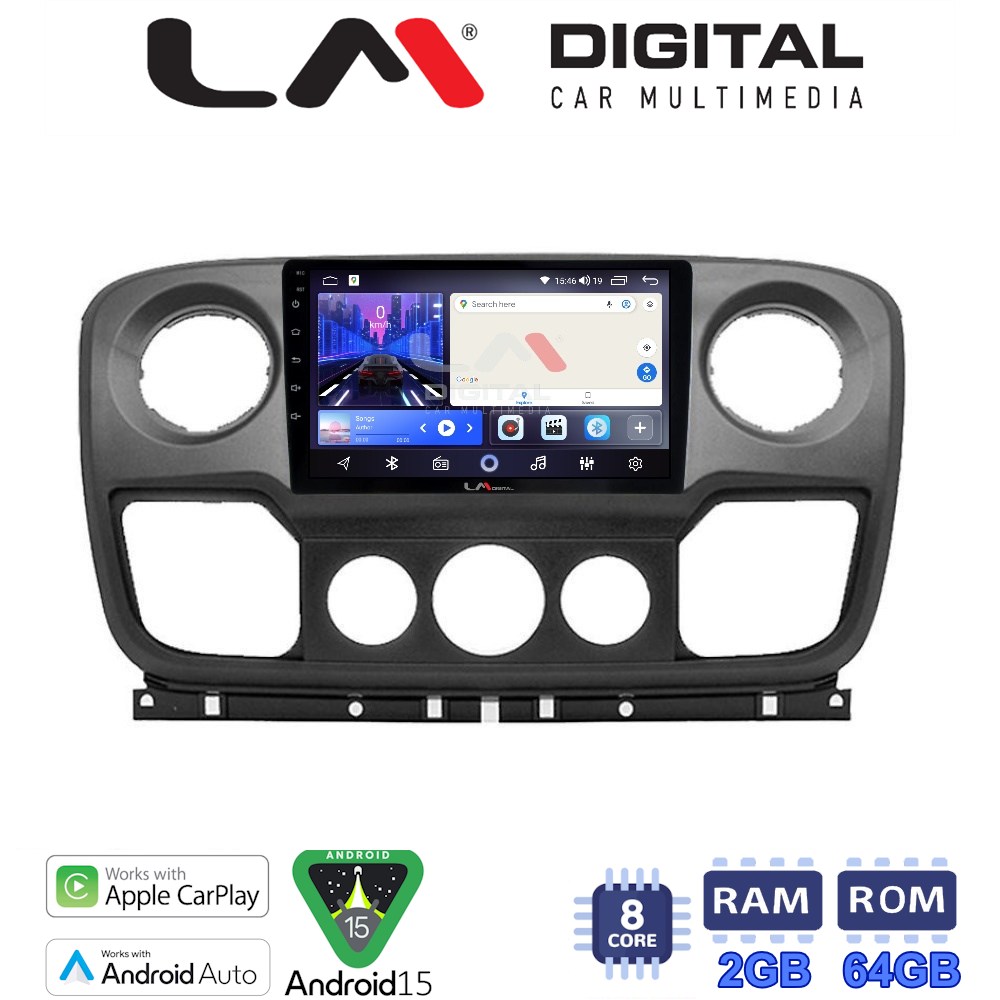 LM Digital - LM ZW8503 GPS Οθόνη OEM Multimedia Αυτοκινήτου για NISSAN NV400 2011 > 2020
OPEL Movano 2011> 2020
RENAULT Master III 2010 > 2019 (CarPlay/AndroidAuto/BT/GPS/WIFI)