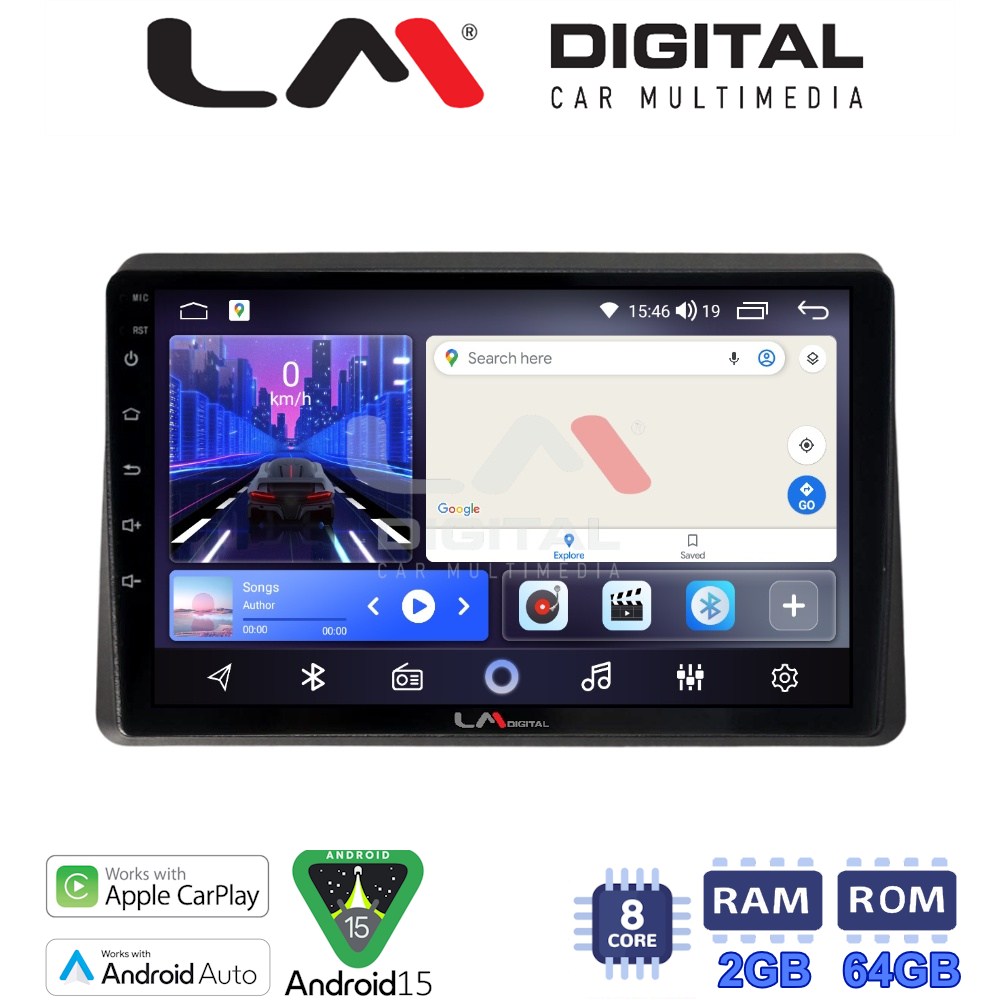 LM Digital - LM ZW8507 GPS Οθόνη OEM Multimedia Αυτοκινήτου για Nissan NV400 2020 >Renault Master 2020 >Opel Movano 2020 > (CarPlay/AndroidAuto/BT/GPS/WIFI)