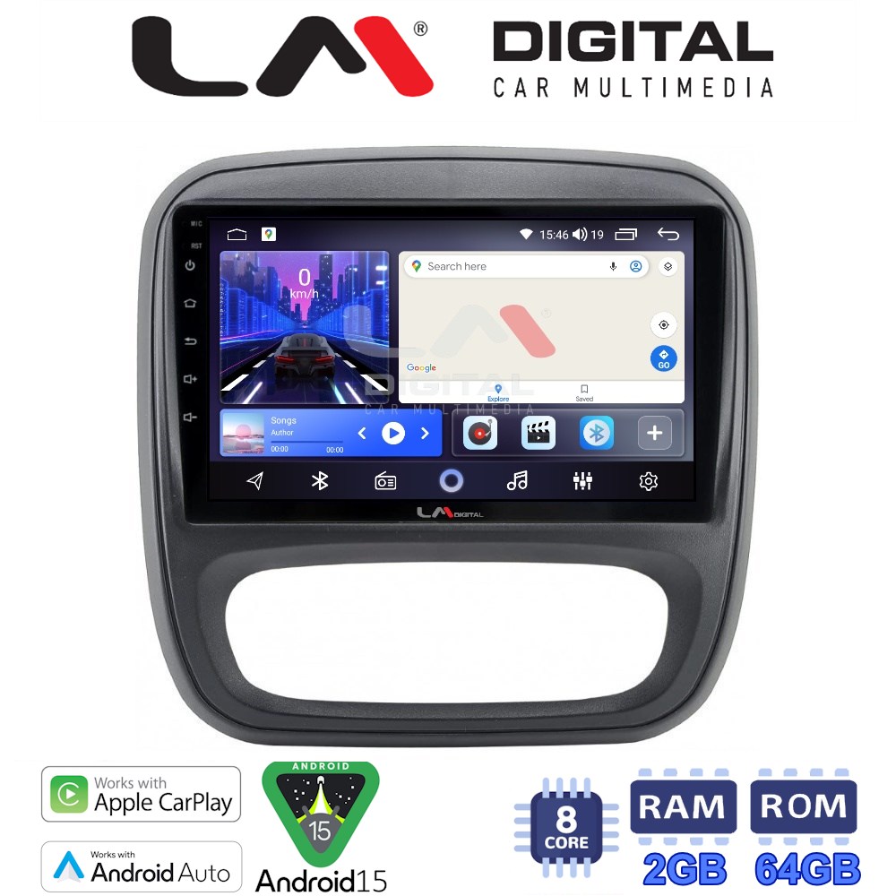 LM Digital - LM ZW8706 GPS Οθόνη OEM Multimedia Αυτοκινήτου για Opel Vivaro 2014 > 2020Renault Traffic 2014 > 2020Nissan NV300 2014 > 2020Fiat Talento 2014 > 2020Δείτε τί φίσα έχει το αυτοκίνητο πριν την αγορά της οθόνης. (CarPlay/AndroidA