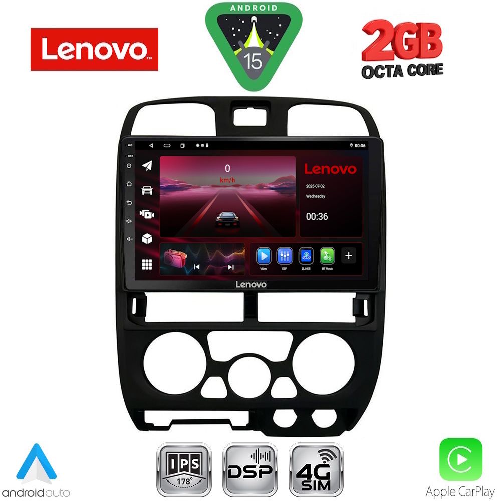 LENOVO LVF 5253BL_CPA (9inc) MULTIMEDIA TABLET for ISUZU D-MAX mod. 2002-2008 (BLACK)