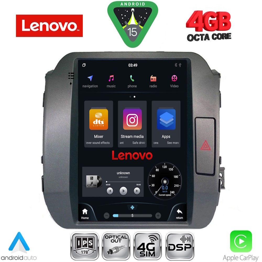 LENOVO SSX 9927_CPA TESLA STYLE  for KIA SPORTAGE mod. 2010-2015