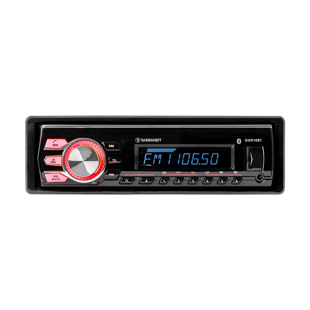 DMR10BT Bass Habit Ράδιο Αυτοκινήτου 1DIN με Bluetooth 5.3, USB, AUX και 2x RCA