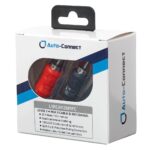 Autoconnect L1RCAY2M1FC 2 Male 1 Female Coaxial RCA Splitters  0.3m ζεύγος - Image 2
