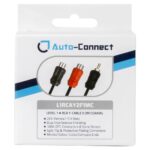 Autoconnect L1RCAY2F1MC 2 Female 1 Male Coaxial RCA Splitters 0.3m ζεύγος - Image 2