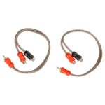 Autoconnect L1RCAY2F1MT 2 Female 1 Male Twisted RCA Splitters  0.3m ζεύγος