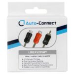 Autoconnect L1RCAY2F1MT 2 Female 1 Male Twisted RCA Splitters  0.3m ζεύγος - Image 2