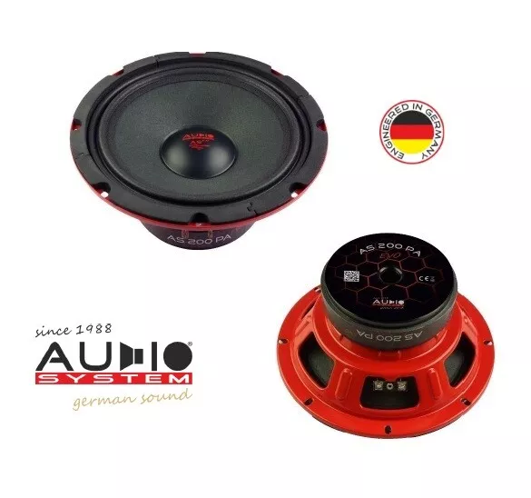 AS200 PA evo 20cm (8") Low Midrange Speakers, Ζευγος