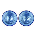 Προβολείς Ομίχλης Universal Μπλε Στρόγγυλοι Ø 10cm H3 12 Volt 55 Watt Με Μπλε Led Angel Eyes 2 Τεμάχια - Image 2