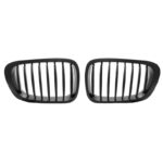 Καρδιές Μάσκας Για Bmw 3 E46 99-03 CoupeCabrio Μαύρο Ματ Με 8 Γραμμές 2 Τεμάχια - Image 2