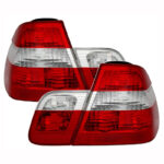 Πισινά Φανάρια Set Για Bmw 3 E46 Sedan 01-05 ΚόκκινοCrystal Depo
