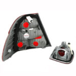 Πισινά Φανάρια Set Για Bmw 3 E46 Sedan 01-05 ΚόκκινοCrystal Depo - Image 2