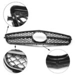 Μάσκα Για Mercedes-Benz C-Class W204 07-14 Amg C63 Look Με Μονή Γρίλια Μαύρη Γυαλιστερή 1 Τεμάχιο - Image 2
