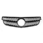 Μάσκα Για Mercedes-Benz C-Class W204 07-14 Amg C63 Look Με Μονή Γρίλια Μαύρη Γυαλιστερή 1 Τεμάχιο - Image 3
