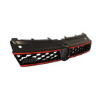 Μάσκα Για Vw Polo 6R6C 09-16 GTI Look Κυψελωτή Με Κόκκινο Σιρίτι 1 Τεμάχιο - Image 3