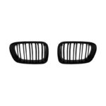 Καρδιές Μάσκας Για Bmw 3 E46 99-03 CoupeCabrio M4 Look Με Διπλή Γρίλια Μαύρο Γυαλιστερό 2 Τεμάχια - Image 3