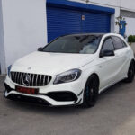 Μάσκα Για Mercedes-Benz A-Class W176 15-18 GT Amg Panamericana Look ΜαύροΧρώμιο 1 Τεμάχιο - Image 3