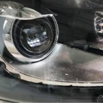 Μπροστινά Φανάρια Set Για Vw Polo 6R 6C 09-17 DRL GTI R-Look Μαύρα Με Ασημί Γραμμή H7H7 Με Μοτέρ Carner - Image 4