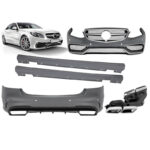 Body Kit Για Mercedes-Benz E-Class W212 13-16 Facelift Amg Look Με Μάσκα &  Μπούκες