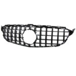 Μάσκα Για Mercedes-Benz C-Class W205 14+ GT Amg Panamericana Look Γυαλιστερή Μαύρη 1 Τεμάχιο - Image 2