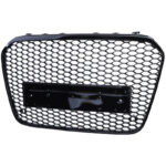 Μάσκα Για Audi A6 4G C7 11-15 RS6 Look Κυψελωτή Γυαλιστερό Μαύρο 1 Τεμάχιο - Image 2