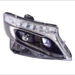 Μπροστινά Φανάρια Set Για Mercedes-Benz Vito W447 14+ DRL Led Tube & Led Signal Dynamic Μαύρα Με Μοτέρ Carner - Image 2