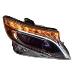 Μπροστινά Φανάρια Set Για Mercedes-Benz Vito W447 14+ DRL Led Tube & Led Signal Dynamic Μαύρα Με Μοτέρ Carner - Image 4