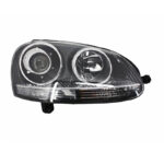 Μπροστινά Φανάρια Set Για Vw Golf V (5) 03-08 Projectors GTI  R32 Look Χρωμίου H7H7 Με Μοτέρ & E-Mark Carner - Image 3