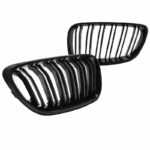 Καρδιές Μάσκας Για  Bmw 2 F22  F23 14-16 M4 Look Με Διπλή Γρίλια Μαύρο Γυαλιστερό Με 2 Τεμάχια - Image 2