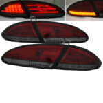 Πισινά Φανάρια Set Για Seat Leon 1P 05-09 Led ΚόκκινοΦιμέ Sonar