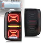 Πισινά Φανάρια Set Για VW Amarok 10-21 Full Led Bar Dynamic Φλας Μαύρο  Φιμέ VLand