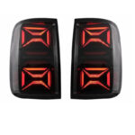 Πισινά Φανάρια Set Για VW Amarok 10-21 Full Led Bar Dynamic Φλας Μαύρο  Φιμέ VLand - Image 2