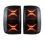 Πισινά Φανάρια Set Για VW Amarok 10-21 Full Led Bar Dynamic Φλας Μαύρο  Φιμέ VLand - Image 3