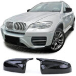 Καπάκια Καθρεφτών Για Bmw X5 E70 06-13  X6 E71 08-13 M4 Look Γυαλιστερό Μαύρο 2 Τεμάχια