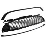 Μάσκα Για Mini Cooper 06-14 R56  R57  R55 SJCW Κυψελωτή Γυαλιστερή Μαύρη 3 Τεμάχια - Image 3